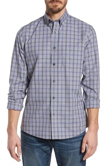 Men's Nordstrom Men's Shop Fit Non-iron Plaid Sport Shirt