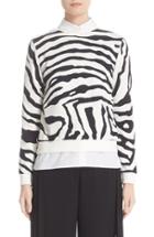 Women's Adam Lippes Open Back Cotton Sweatshirt