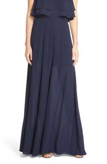Women's Show Me Your Mumu Princess Ariel A-line Chiffon Maxi Skirt - Blue