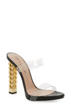 Women's Giuseppe Zanotti X Rita Ora Transparent Strap Sandal M - Black