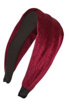 Cara Pleated Headband, Size - Red