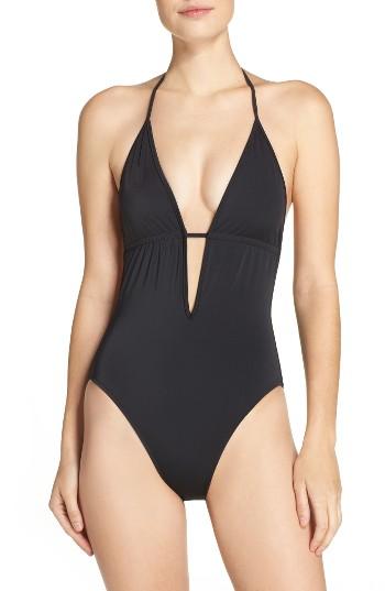 Women's Milly Acapulco One-piece Swimsuit, Size - Black
