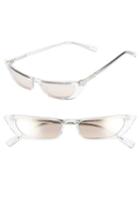 Women's Kendall + Kylie Vivian Extreme 51mm Cat Eye Sunglasses - Crystal/ Golden Hour Gradient