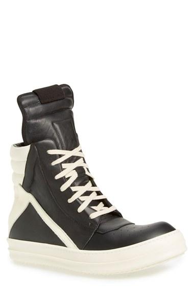 Men's Rick Owens 'geobasket' High Top Sneaker