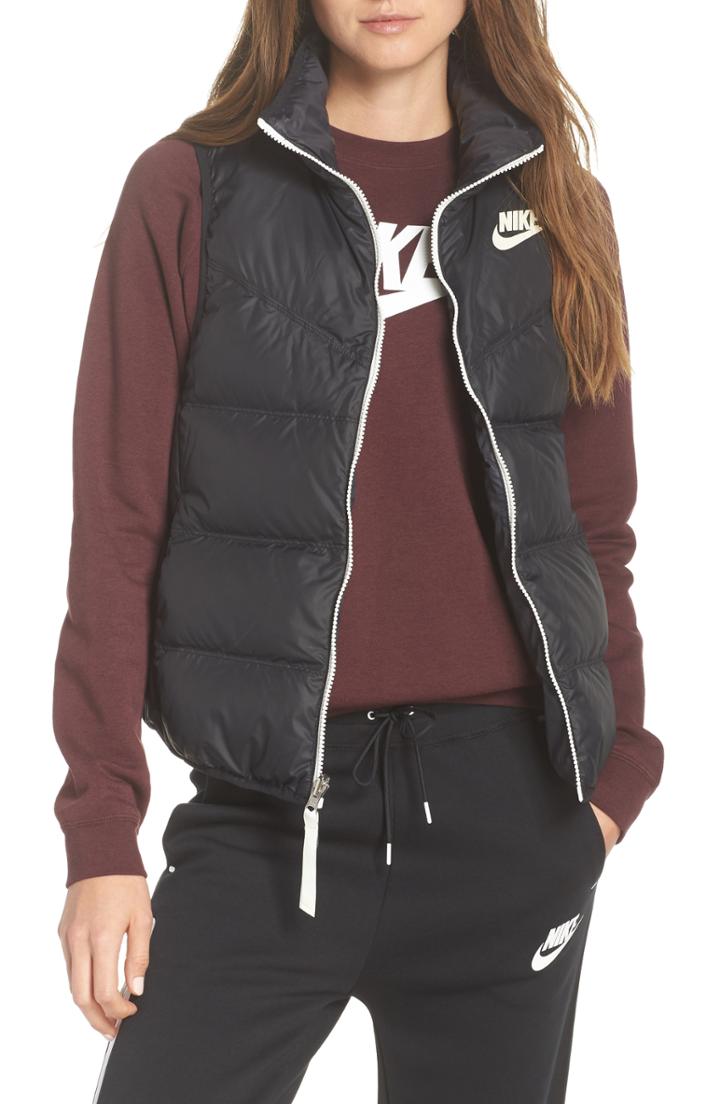Women's Nike Reversible Down Vest - Black