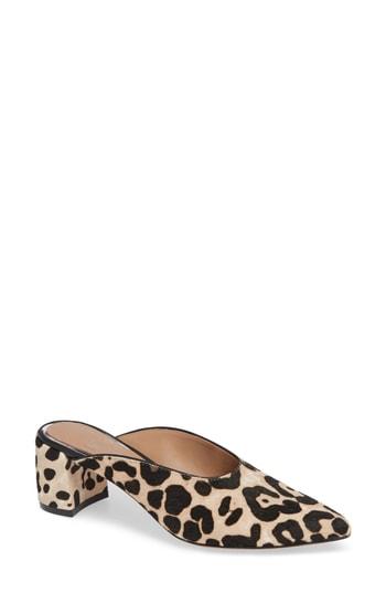 Women's Linea Paolo Zadie Ii Genuine Calf Hair Mule M - White