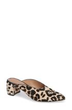 Women's Linea Paolo Zadie Ii Genuine Calf Hair Mule M - White