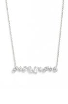 Women's Cz By Kenneth Jay Lane Scatter Bar Necklace