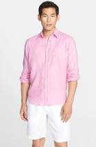 Men's Vilebrequin 'caroubier' Linen Shirt, Size - Pink
