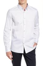 Men's Ted Baker London Boomtown Geo Print Sport Shirt (m) - White