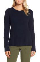 Women's Nordstrom Signature Mixed Stitch Cashmere Sweater - Blue