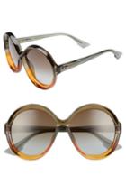 Women's Dior Evolution 2 60mm Aviator Sunglasses - Green/ Orange