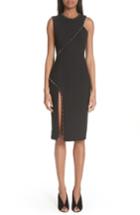 Women's Versace Collection Asymmetrical Stud Detail Dress Us / 38 It - Black