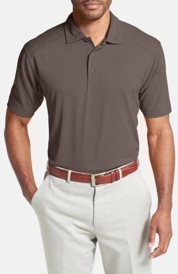 Men's Cutter & Buck Genre Drytec Moisture Wicking Polo Xlt - Grey
