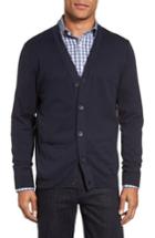 Men's Nordstrom Men's Shop V-neck Cardigan, Size - Blue
