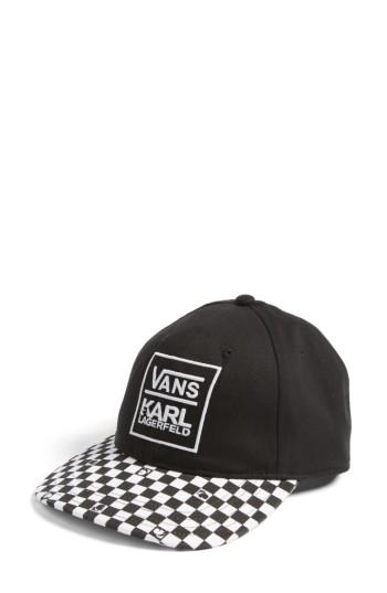Women's Vans X Karl Lagerfeld Dugout Baseball Cap -