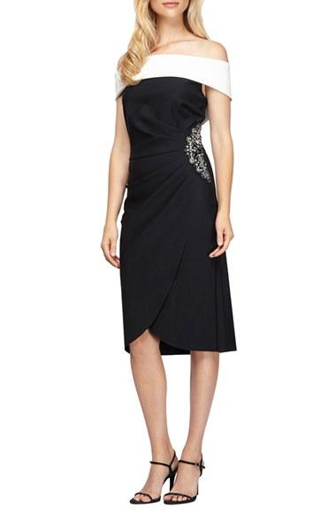 Women's Alex Evenings Embellished Stretch Dress