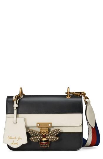Gucci Queen Margaret Stripe Leather Shoulder Bag -