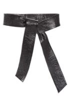 Women's Allsaints Double Wrap Belt - Black