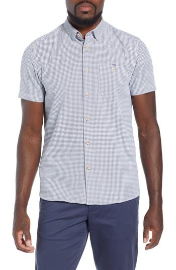 Men's Ted Baker London Frostin Slim Fit Sport Shirt (s) - Blue