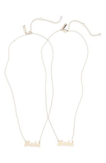 Women's Topshop Gal Babe Ditsy Necklace