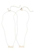 Women's Topshop Gal Babe Ditsy Necklace