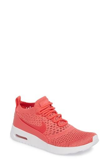 Women's Nike Air Max Thea Ultra Flyknit Sneaker .5 M - Red