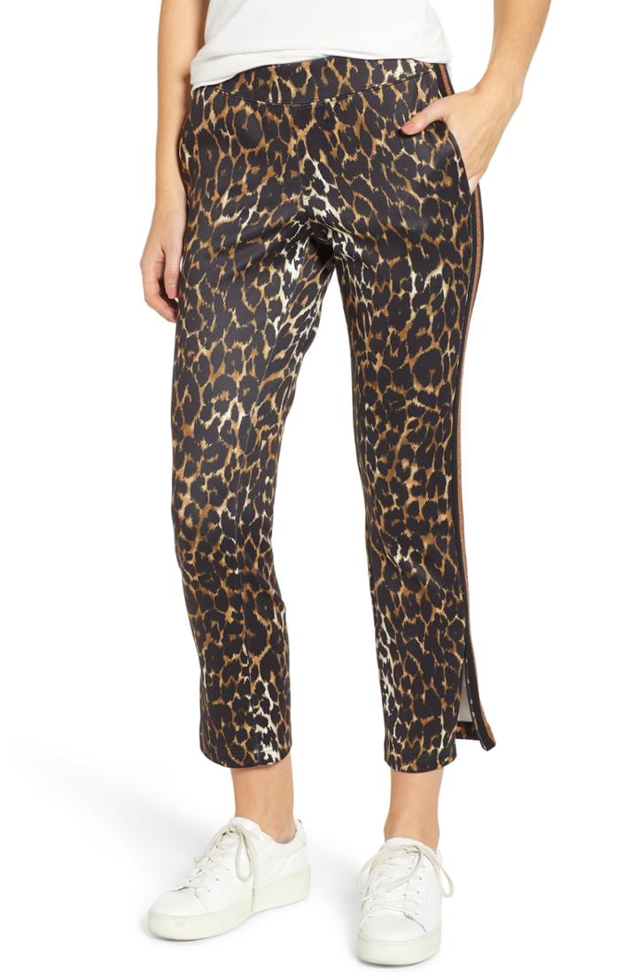 Women's Pam & Gela Leopard Track Pants - Brown