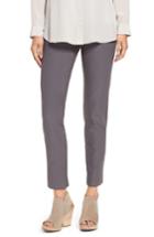 Petite Women's Eileen Fisher Stretch Crepe Ankle Pants, Size Small P - Grey (regular & ) (online Only)