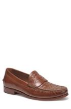 Men's Trask Slade Water Resistant Woven Penny Loafer M - Brown