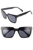 Women's Draper James 54mm Square Sunglasses - Black