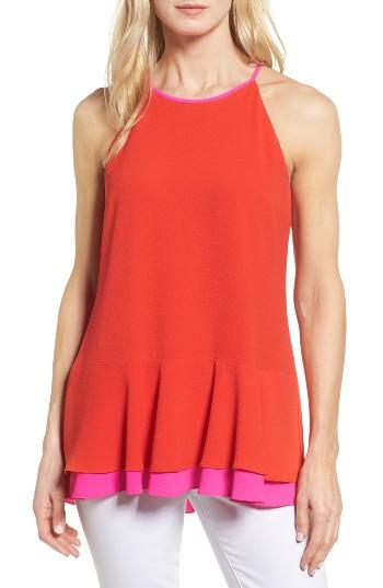 Women's Vince Camuto Colorblock Halter Style Top