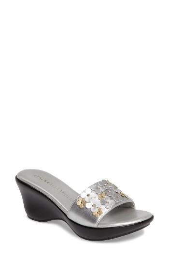 Women's Athena Alexander Allegra Wedge Slide M - Metallic