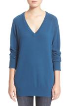 Women's Equipment 'asher' V-neck Cashmere Sweater - Blue