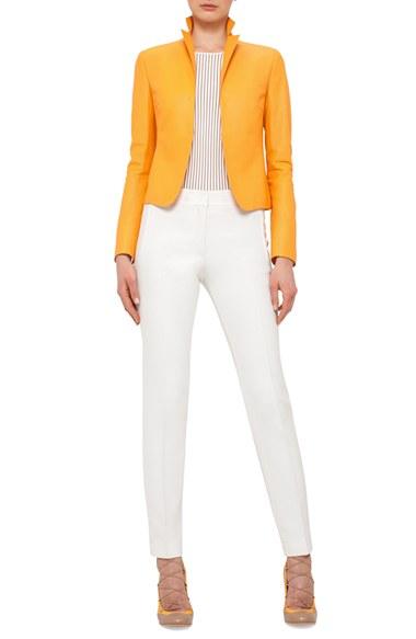 Women's Akris Punto Perforated Lambskin Leather Jacket