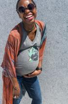 Women's Produce Third Trimester Watermelon Maternity Tee