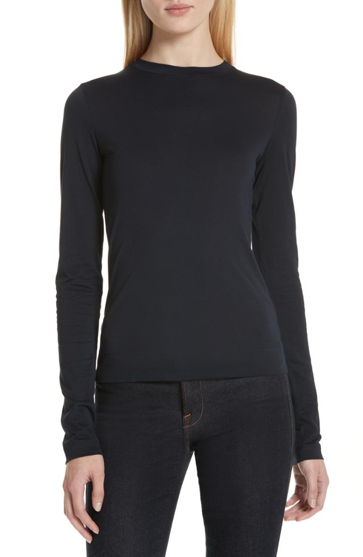 Women's Theory Tiny Long Sleeve Tee - Blue