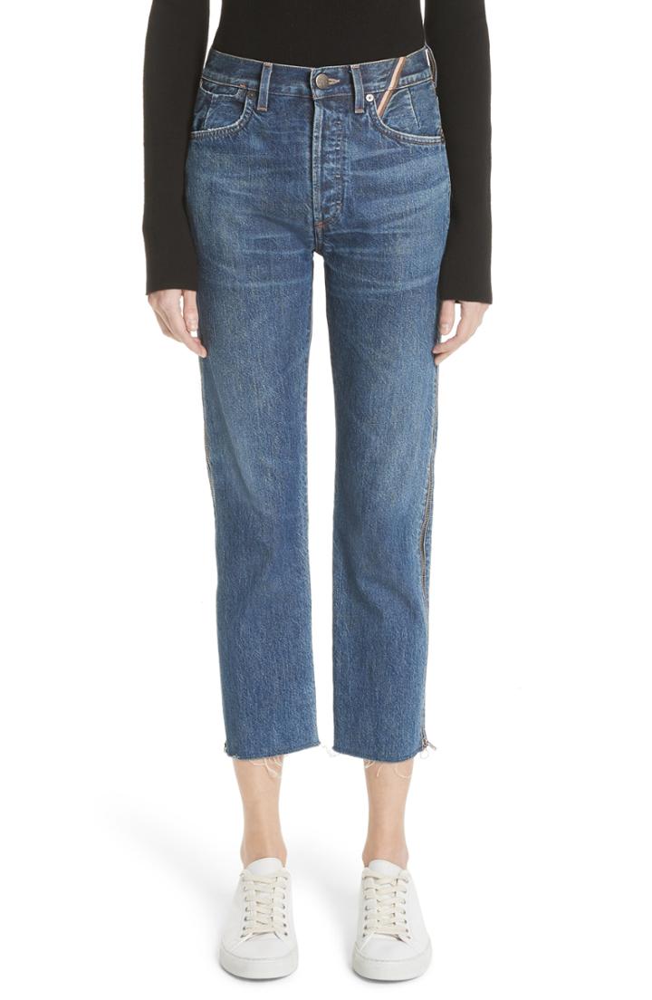 Women's Jean Atelier Hunter Side Zip Crop Jeans