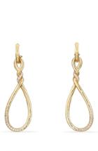 Women's David Yurman Continuance Large Drop Earrings With Diamonds In 18k Gold
