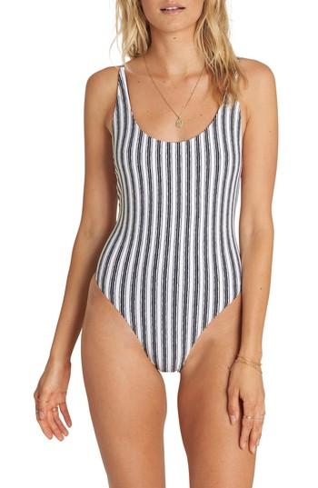 Women's Billabong Get In Line One-piece Swimsuit - Black