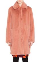 Women's Akris Punto Faux Fur Coat - Pink