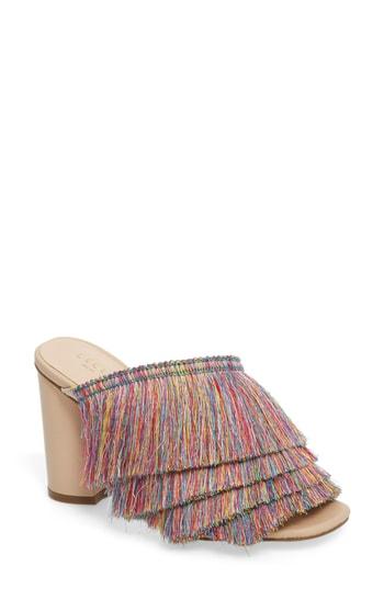 Women's Cecelia New York Frix Fringe Mule M - Beige