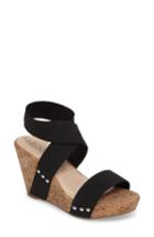 Women's Sole Society Analisa Platform Wedge Sandal .5 M - Black