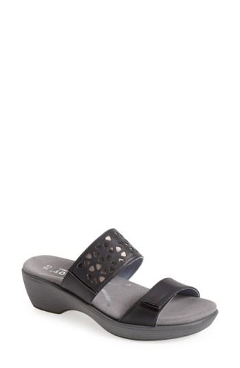 Women's Naot 'moreto' Wedge Sandal Us / 41eu - Black