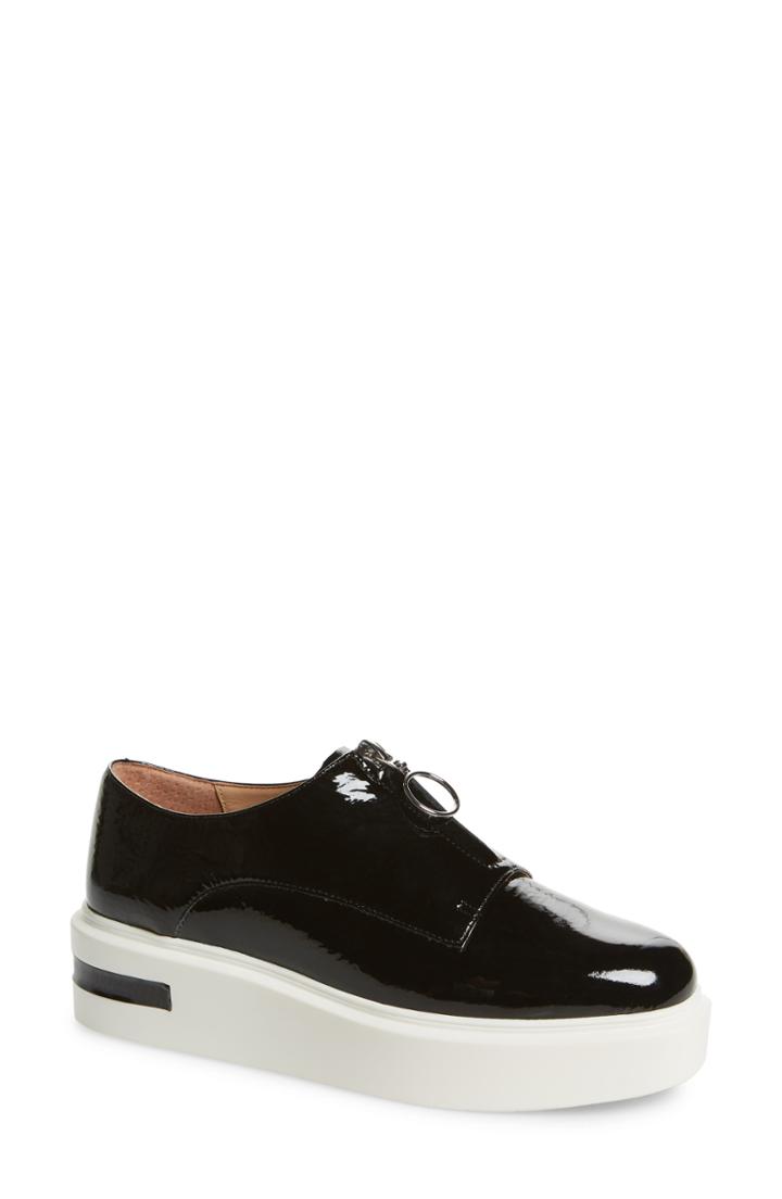 Women's Linea Paolo Kelani Platform Sneaker .5 M - Black
