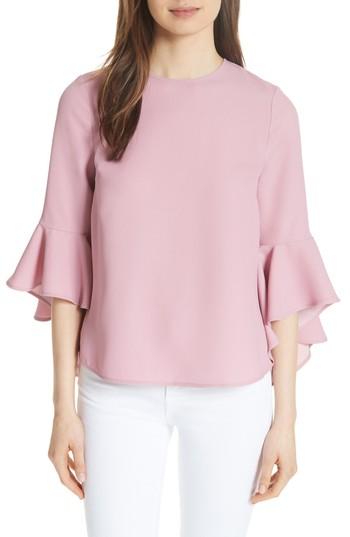 Women's Ted Baker London Juula Waterfall Sleeve Top - Pink