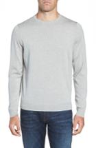 Men's Nordstrom Men's Shop Crewneck Merino Wool Sweater, Size - Grey