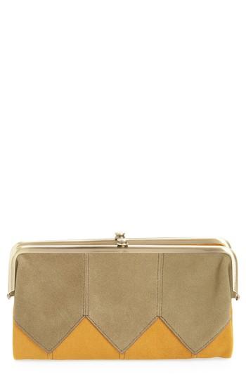 Women's Hobo Lauren Colorblock Calfskin Leather Wallet -