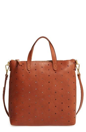 Madewell Mini Transport Perforated Leather Crossbody Bag -