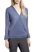 Women's Nic+zoe Ruffle Cuff 4-way Cardigan - Blue